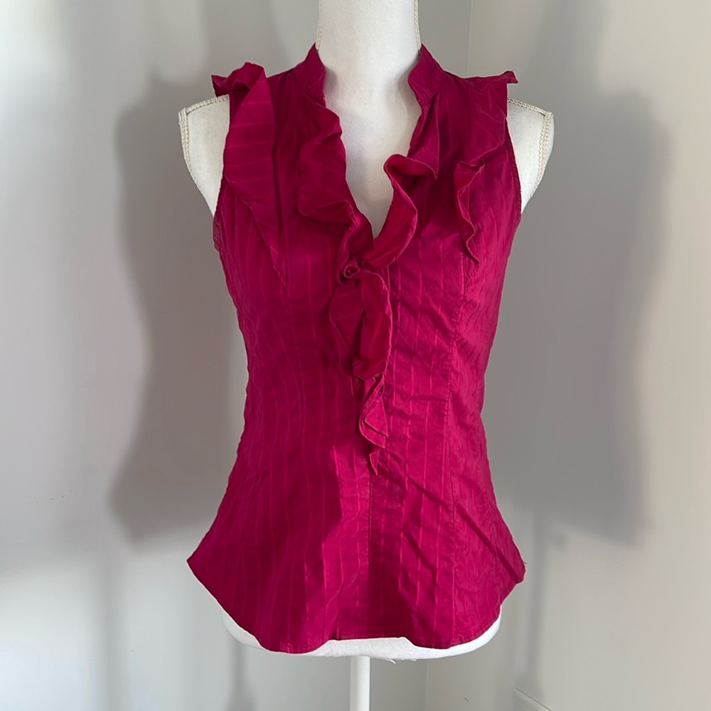EXPRESS Women’s dress ruffled tank top